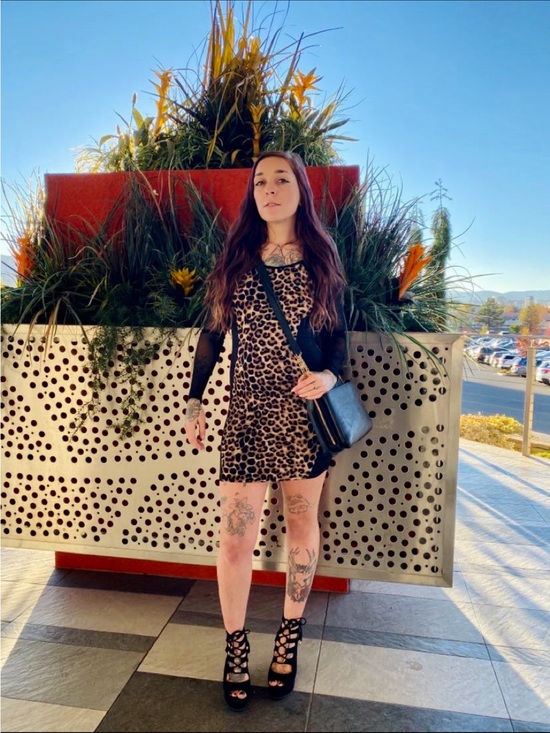 iris Dresses & Skirts - iris Leopard Print Mini Dress in Brown and Black